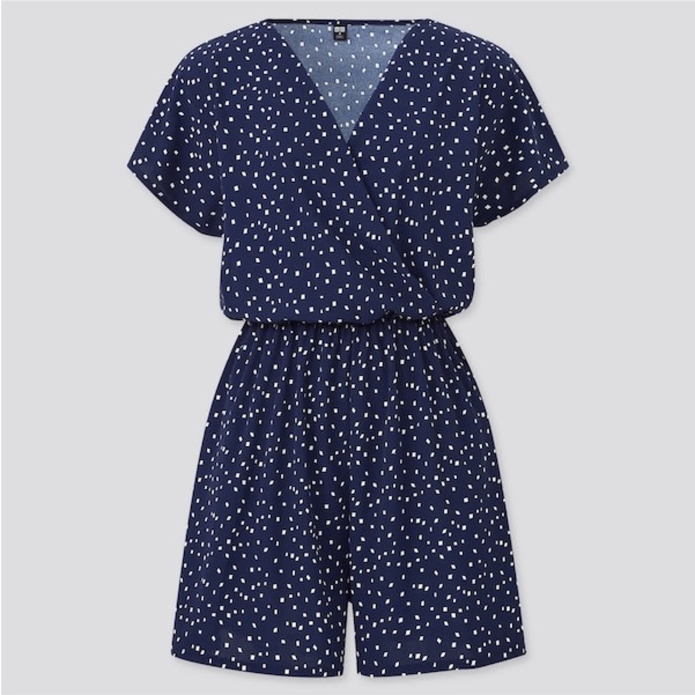 UNIQLO | NWT | Crepe Jersey Short Sleeve Romper | Small